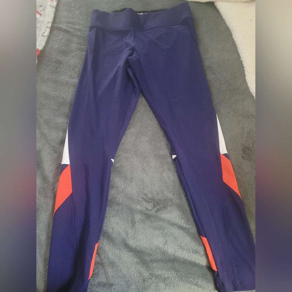 Ultimate PINK Victoria Secret red white and blue leggings